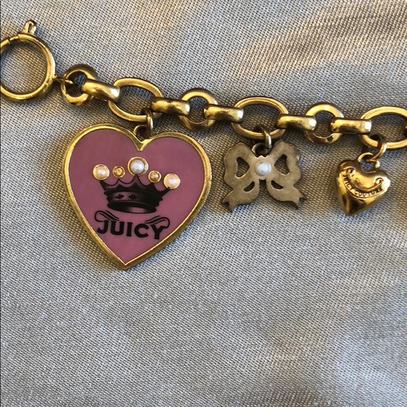 Gold Juicy Couture charm bracelet - Picture 2 of 3